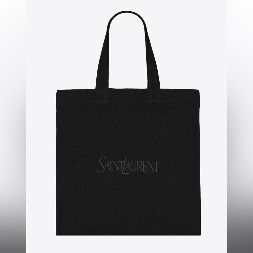 YSL fleece tote bag